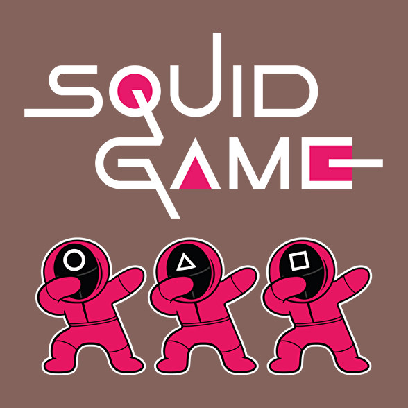 Squid Game trio dab fehér-Férfi póló