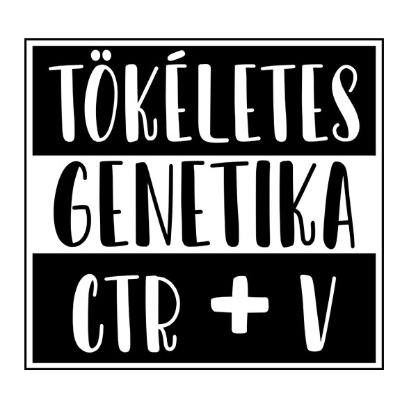 Tökéletes genetika Ctr+V-Férfi póló