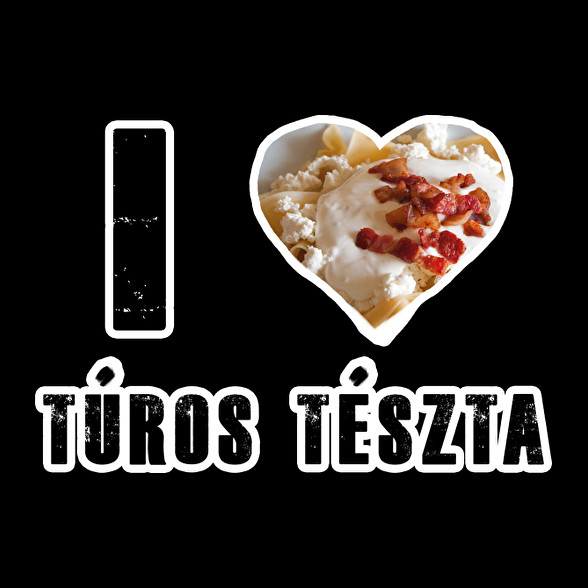 I Love Túrós Tészta-Férfi póló