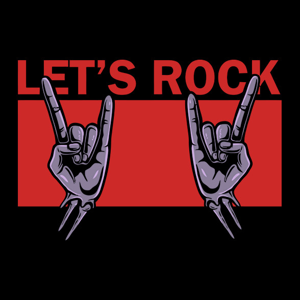 Let's rock-Férfi póló