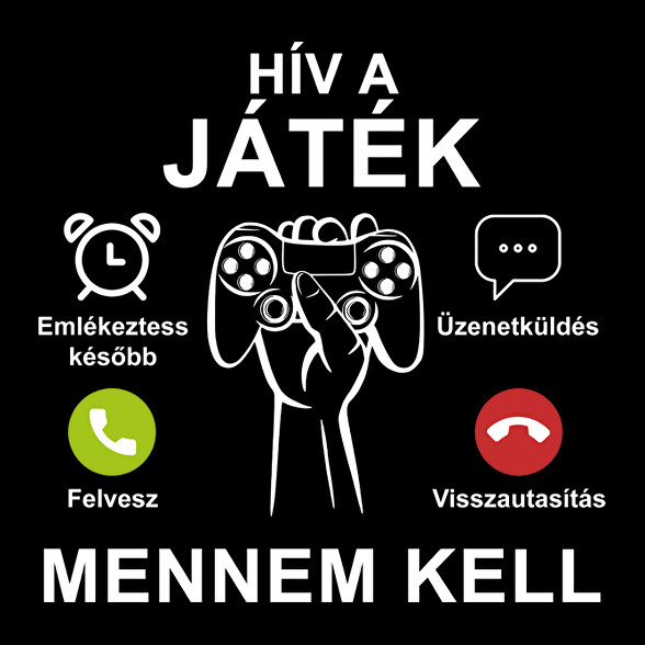 Hív a játék mennem kell-Férfi póló