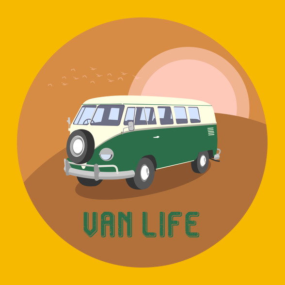 Van life 4-Férfi póló