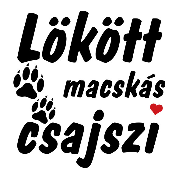 Lökött macskás csajszi-Férfi póló