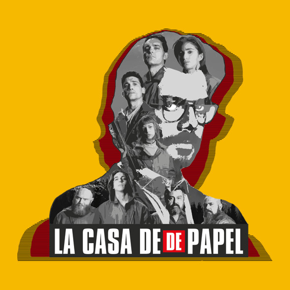 La casa de Papel - poster style-Férfi póló