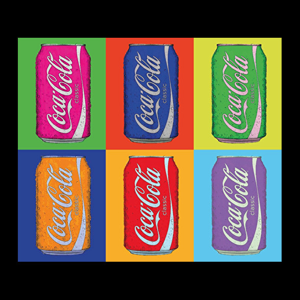 Andy Warhol - Coca cola-Férfi póló