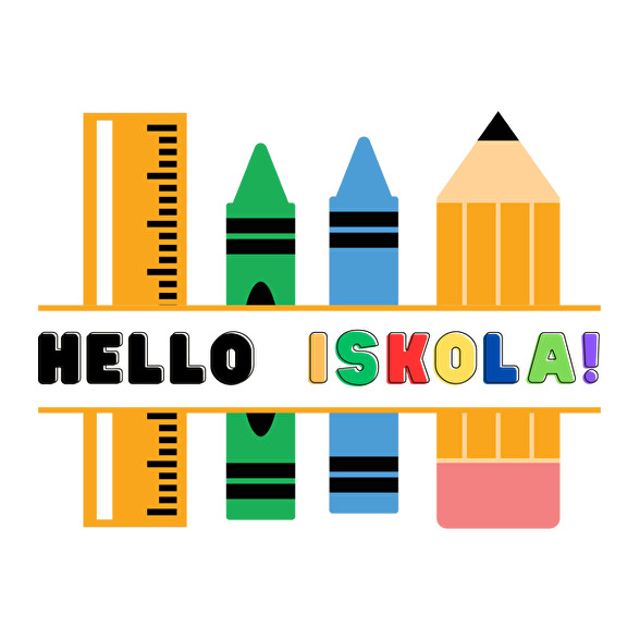 Hello Iskola-Férfi póló