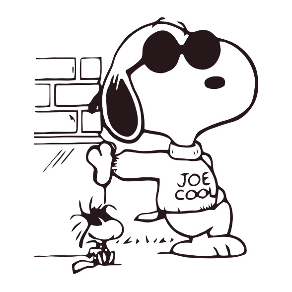 Joe cool snoopy-Férfi póló