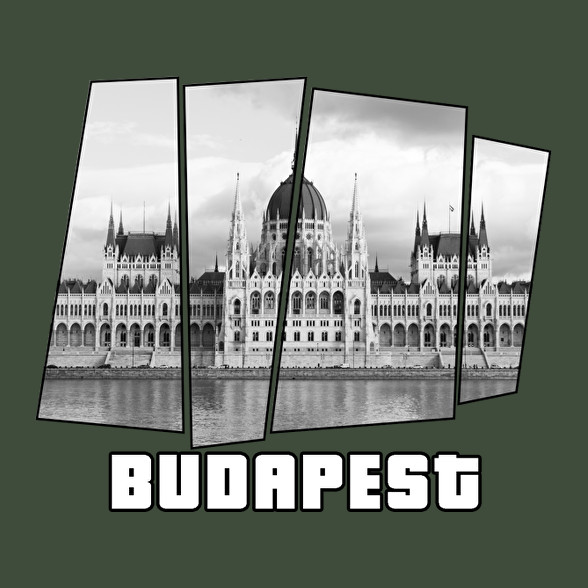 Budapest parlament (GTA stílus)-Férfi póló