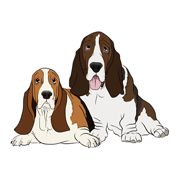 Basset hound-Férfi póló