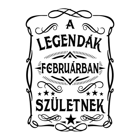 A legendák februárban születnek-Férfi póló