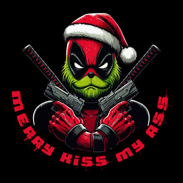 Merry kiss my ass-Férfi póló