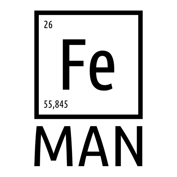 Periodic Ironman Fekete-Férfi póló