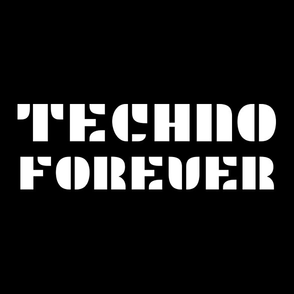 TECHNO FOREVER-Férfi póló