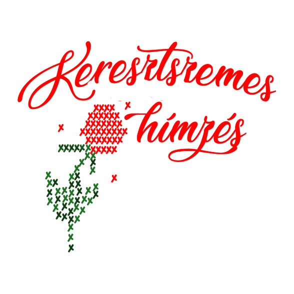 keresztszemes hímzés-Férfi póló