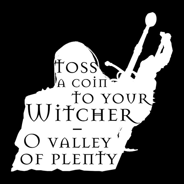 Witcher - Toss a coin...-Férfi póló