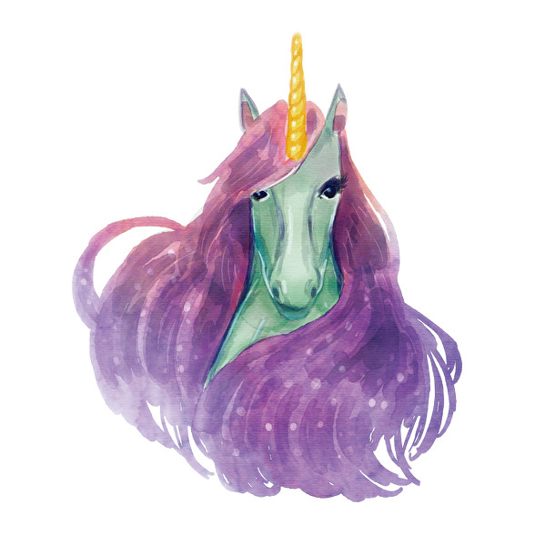 Watercolor Unicorn-Férfi póló