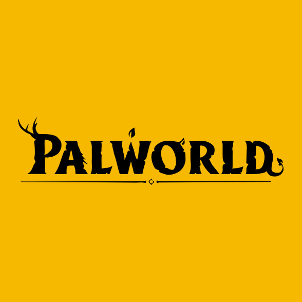 Palworld - fekete-Férfi póló