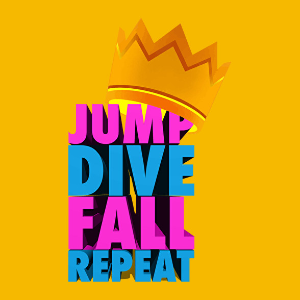 jump dive fall reapeat-Férfi póló