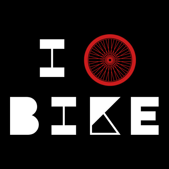 I love bike (white)-Férfi póló