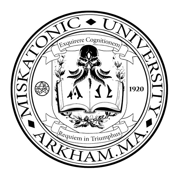 Miskatonic University (fekete)-Férfi póló