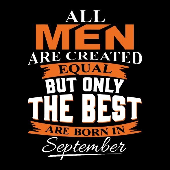 A legjobbak szeptemberben születnek-Férfi póló