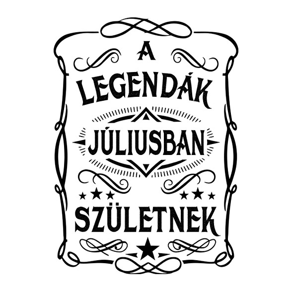 A legendák júliusban születnek-Férfi póló