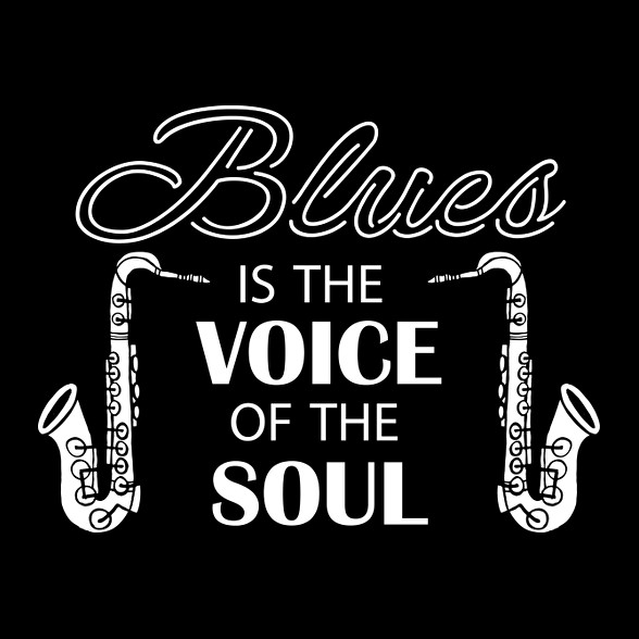 Blues is the voice-Férfi póló