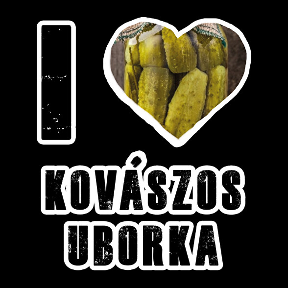 I Love Kovászos Uborka-Férfi póló