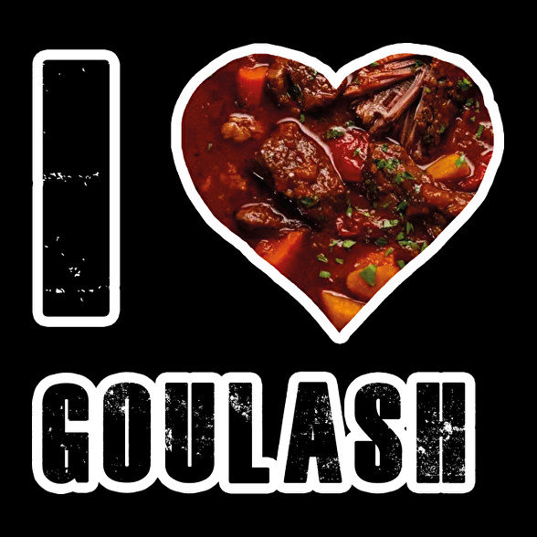 I Love Goulash-Férfi póló