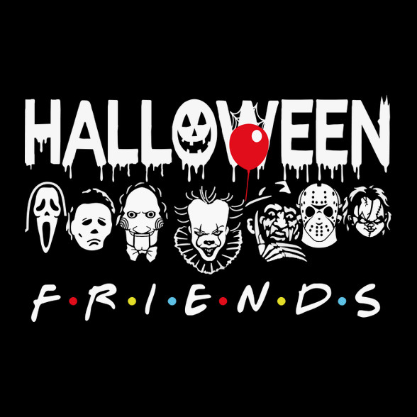 Halloween friends-Férfi póló