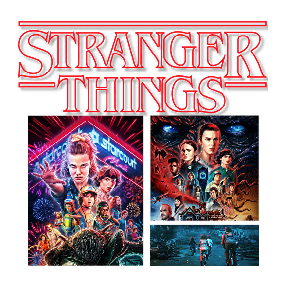 Stranger things-Férfi V-nyakú póló