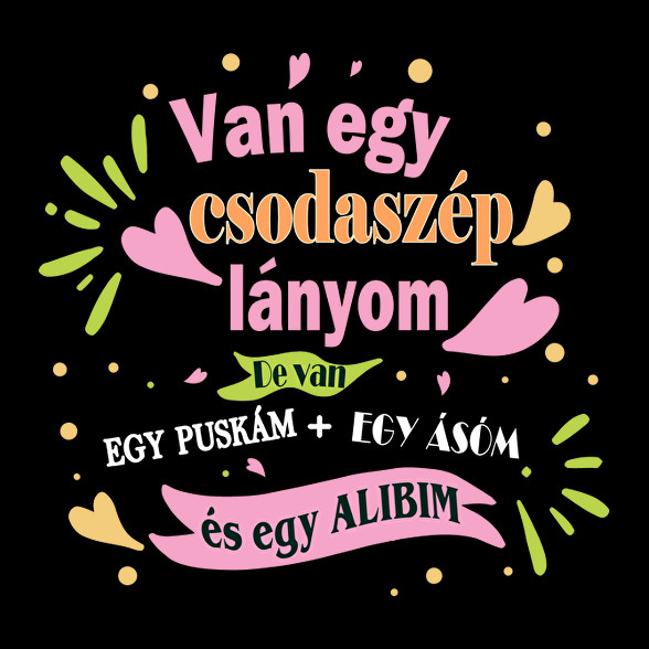 Van egy csodaszép lányom!-Férfi V-nyakú póló