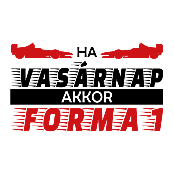 Vasárnap - Forma 1-Férfi V-nyakú póló