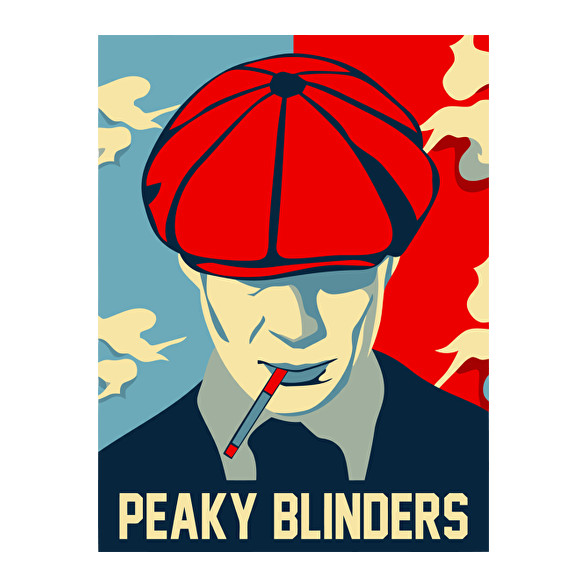 Peaky Blinders smoke-Férfi V-nyakú póló