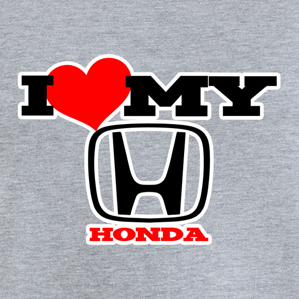 I love my Honda-Férfi V-nyakú póló