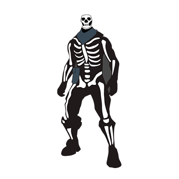 Skeleton skin Fortnite-Férfi V-nyakú póló