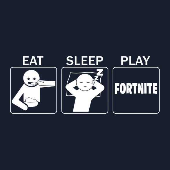 Eat, Sleep, Play Fortnite-Férfi V-nyakú póló