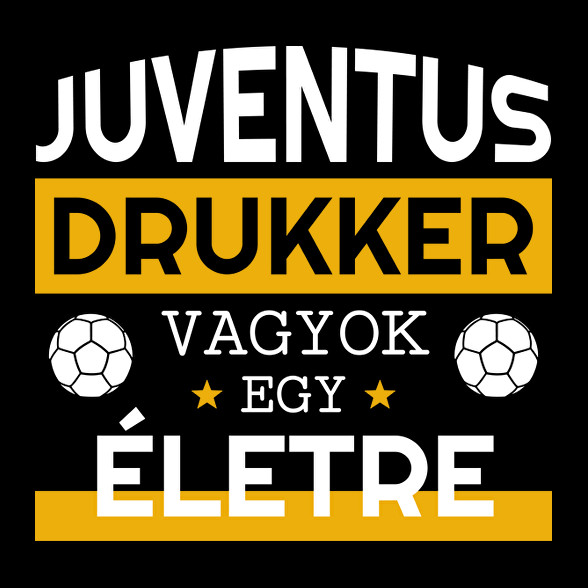 Juventus drukker-Férfi V-nyakú póló