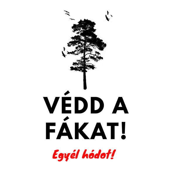 Védd a fákat-Férfi V-nyakú póló