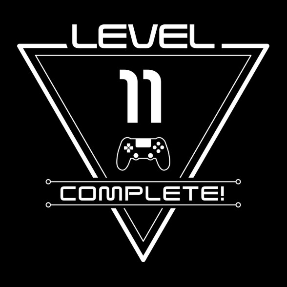 level-complete-11-white-Férfi V-nyakú póló