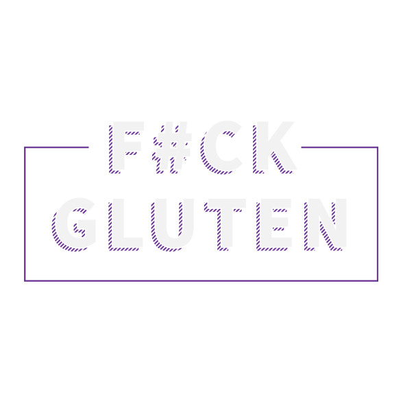 fcuk-gluten-white-purple-Férfi V-nyakú póló