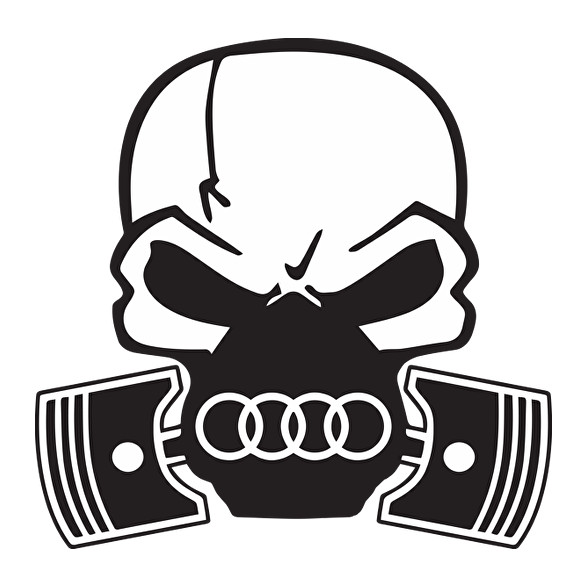 Skull audi-Férfi V-nyakú póló