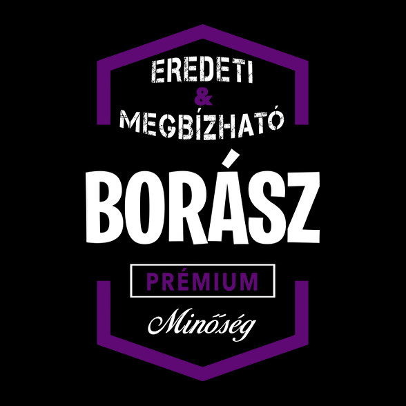 Borász prémium minőség-Férfi V-nyakú póló