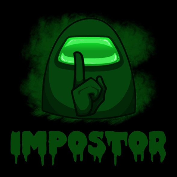 IMPOSTOR-GREEN-Férfi V-nyakú póló