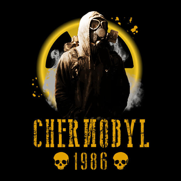 chernobyl-Férfi V-nyakú póló