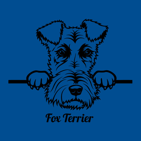 Fox Terrier-Férfi V-nyakú póló