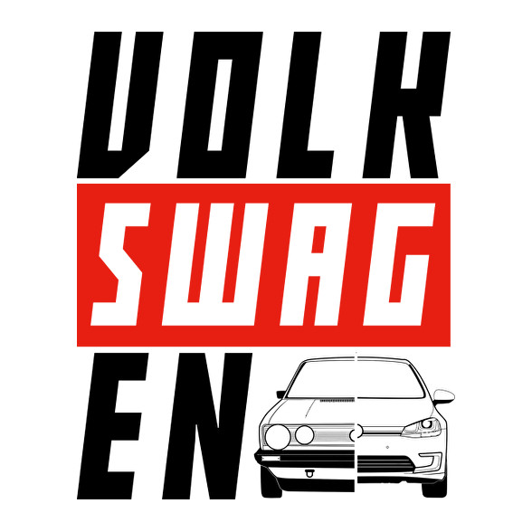 VOLK-SWAG-EN-Férfi V-nyakú póló