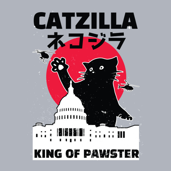 Catzilla-Férfi V-nyakú póló