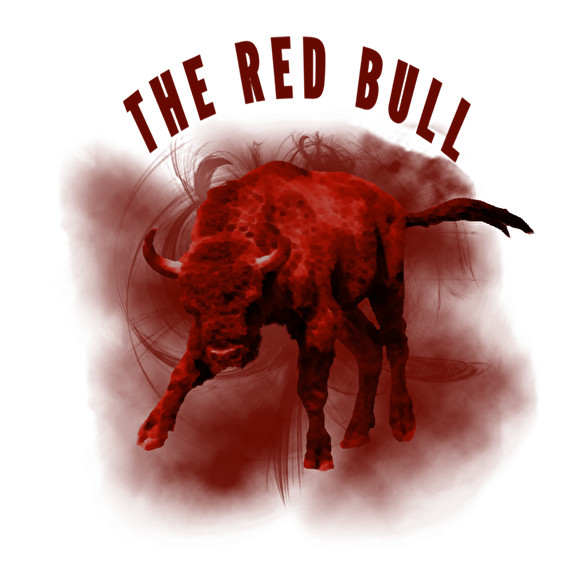 The red bull-Férfi V-nyakú póló