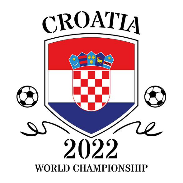 Croatia 2022-Férfi V-nyakú póló